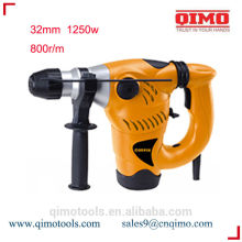 china rotary hammer drill 32mm 1250w 800r/m qimo power tools